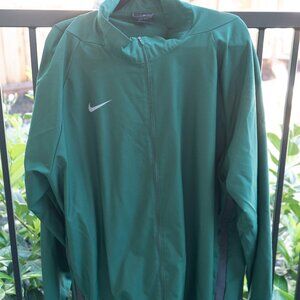 Nike Dri Fit Track Jacket XXXL Green, Soccer/Track/Football 3XL Lightweight/thin